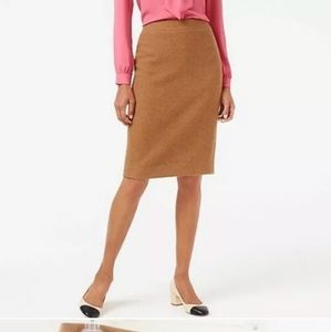 Camel JCrew wool skirt